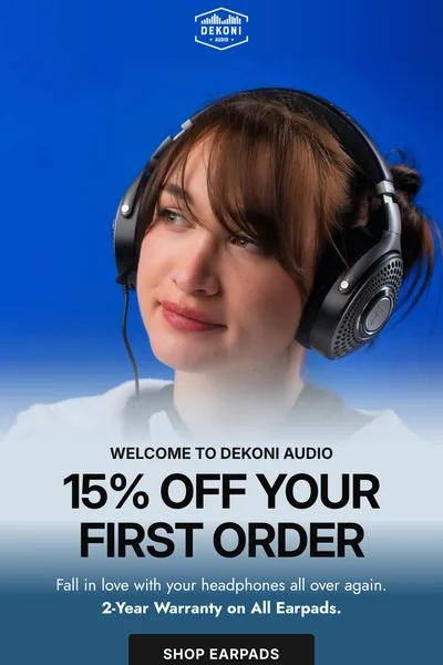Ecommerce email design for Dekoni Audio