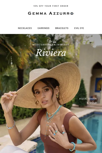 Ecommerce email design for Gemma Azzurro