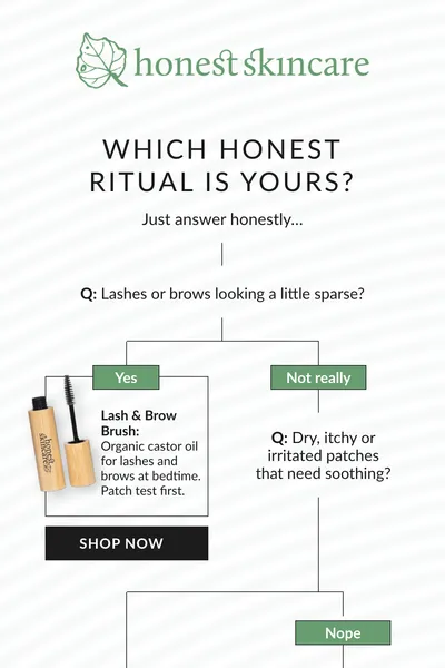 Ecommerce email design for Honest Skincare