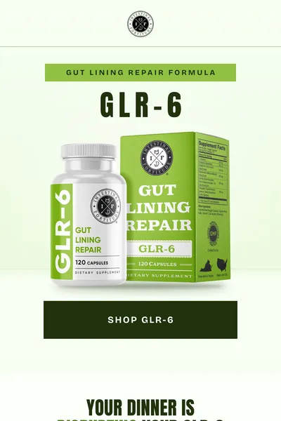 Ecommerce email design for Intestinal Fortitude