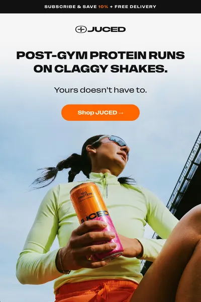 Ecommerce email design for JUCED