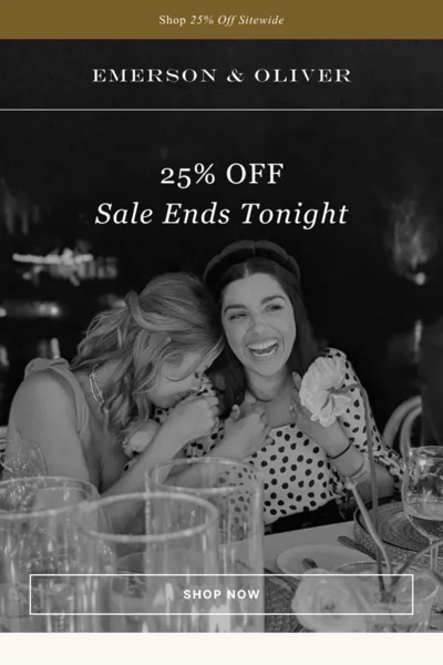 DTC ecommerce promotional email campaign design